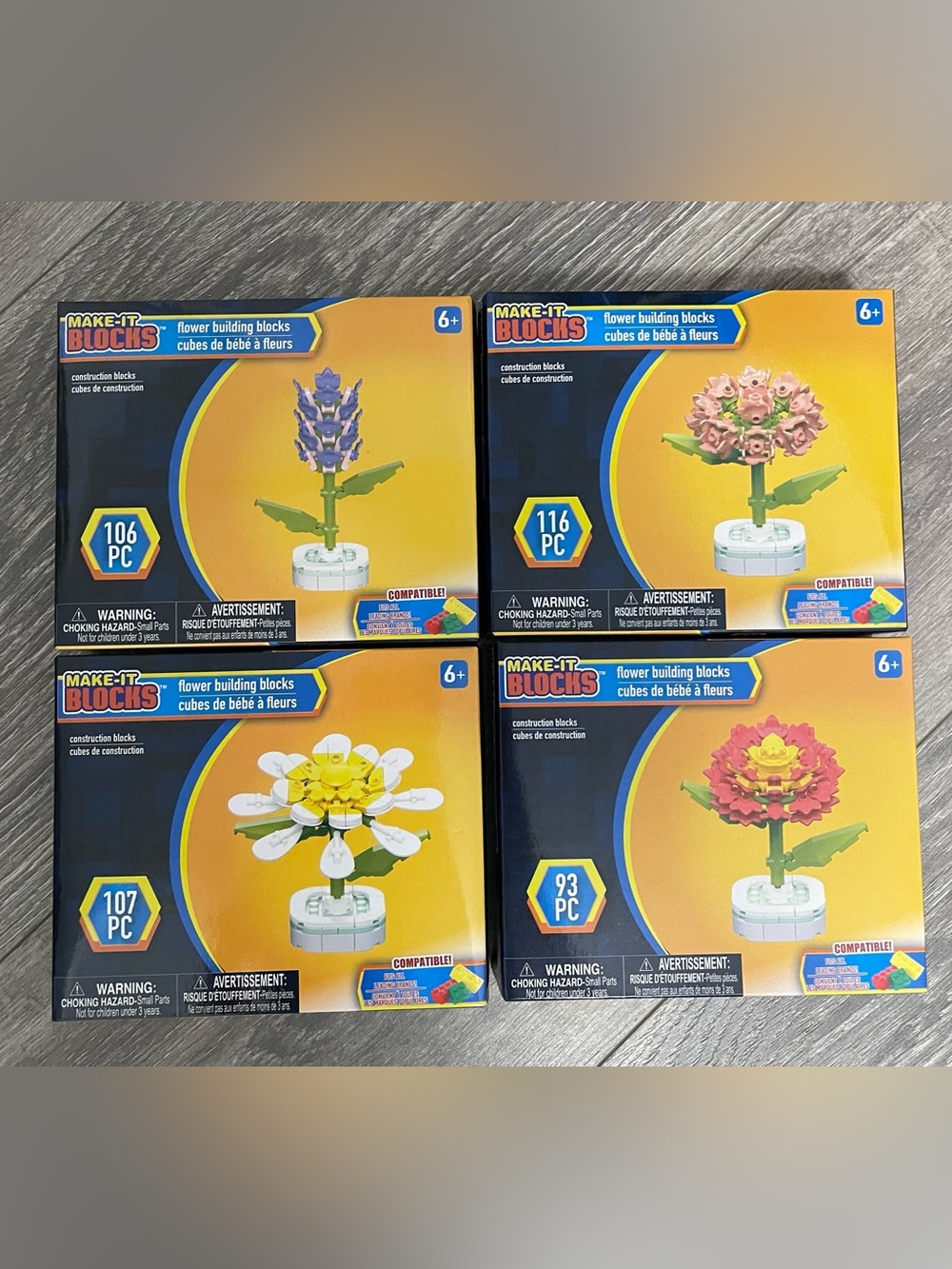 Floral Building Set - Assorted Colors